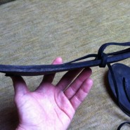 Original Luna Huaraches 3 Man kann schön erkennen, wie sich der Gummi der Fuß- und Laufform mit der Zeit anpasst.