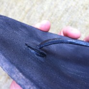 Original Luna Huaraches 6 Die Sohle ist gerissen, der Plastikring drückt sich durch und reibt unangenehm am Zeh.